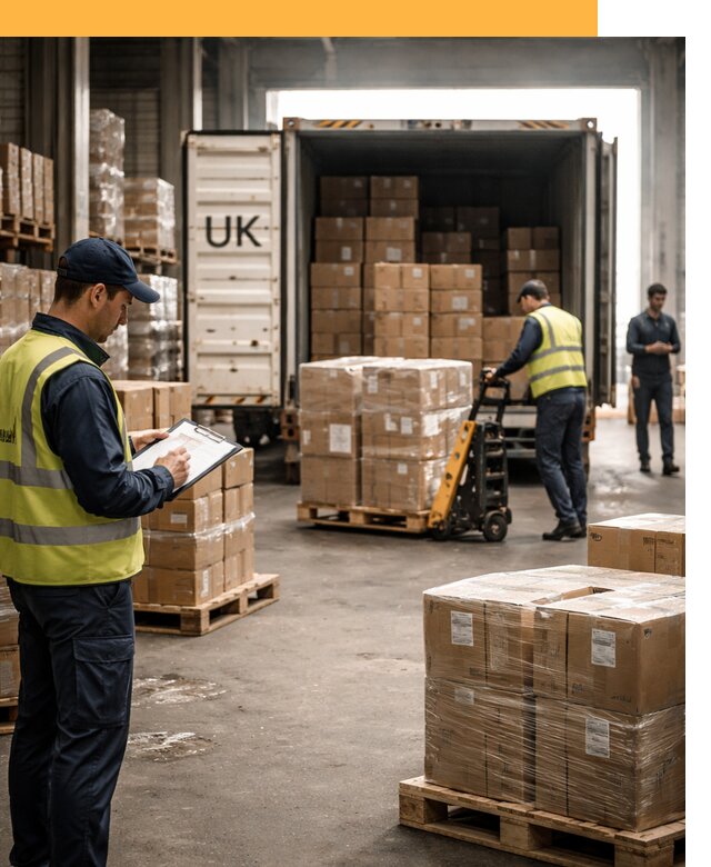 Доставка грузов из Великобритании с таможенным оформлением от 12726