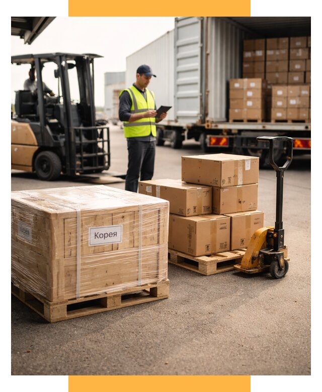 Доставка грузов в Корею из России от 35634 р. | СетСервис-Тгн