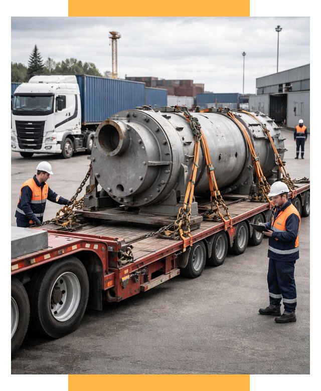 Перевозка тяжеловесных грузов под ключ от 152715 р. | СетСервис-Тгн