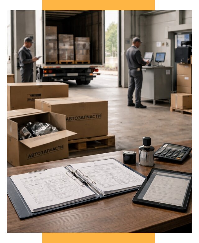 Таможенное оформление автозапчастей под ключ от 8654 р., СетСервис-Тгн